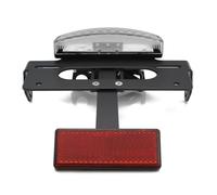 XUXRHMEAN Per Kawasaki KLX300 KLX300SM 2024-2025 Kit Di Eliminazione Parafango Con Supporto Targa Per Fanale Posteriore Per Moto Staffa Portatarga Moto(With Reflector Clear)