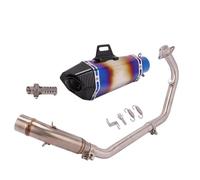 XUXRHMEAN Per VOGE Brivido 125R Collegamento Centrale Anteriore Per Scarico Moto scarico tubo Moto(H)