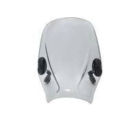 XUXRHMEAN Per Zontes GK 125 GK 155 Parabrezza per Moto Visiera Parabrezza Schermo A Doppia Bolla Parabrezza Moto(Grigio)