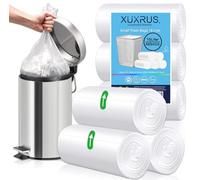XUXRUS Sacchetti per la spazzatura da 15 l, trasparenti, piccoli, da bagno, 66 pezzi