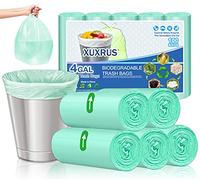 XUXRUS Sacchetti Spazzatura 15 Litri, Verde Chiaro, 100 Pezzi