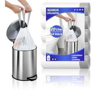 XUXRUS Sacchetti Spazzatura 20L Bianchi Con Laccetto, 60 Pezzi
