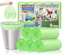 XUXRUS Sacchetti Spazzatura Piccoli 5L Verdi Per Bagno, 200 Pezzi