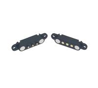 xuyuyan 1-10Pair 5V1A Magnetico Pogo Pin Connettore 2P 3P 4P 5P Maschio Femmina 2.54 MILLIMETRI Caricato a Molla DC Magnete connettore Presa di Alimentazione(3P-with hole,5pcs)