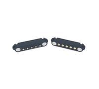 xuyuyan 1-10Pair 5V1A Magnetico Pogo Pin Connettore 2P 3P 4P 5P Maschio Femmina 2.54 MILLIMETRI Caricato a Molla DC Magnete connettore Presa di Alimentazione(5P,5pcs)