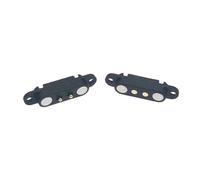 xuyuyan 1-10Pair 5V1A Magnetico Pogo Pin Connettore 2P 3P 4P 5P Maschio Femmina 2.54 MILLIMETRI Caricato a Molla DC Magnete connettore Presa di Alimentazione(2P-with hole,5pcs)