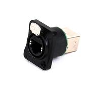 xuyuyan 1 PC EtherCON RJ45 connettore diretto 8 pin rete LAN Ethernet presa splitter presa pannello adattatore segnale base