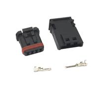 xuyuyan 1 Set 4 Pin Femmina Maschio Auto Impermeabile Connettore Auto Specchietto retrovisore Riscaldamento Cablaggio Presa di corrente MX19004S51 MX19004P51(Army green)