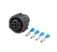 xuyuyan 10/20/50 Set 4 Pin Tyco Rotondo A7 Contachilometri Sensore di Velocità Spina di Cablaggio Sigillato Auto Nero Connettore Femmina 1-967325-1(50 SETS_4P)