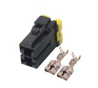 xuyuyan 10/20 Set 2 Spille 9.5 MILLIMETRI Impermeabile Ad Alta Corrente Maschio Femmina Nero Automobile Connettore Spina di Cablaggio 7122-4123-30 7123-4123-30(2p femal,10 sets)