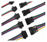 xuyuyan 10 paia 15 cm 2P 3P 4P 5P 6P presa maschio a femmina connettore cavo strisce LED driver lampada connettori adattatore rapido(6p)