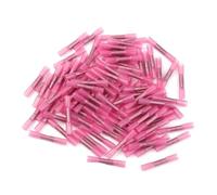 xuyuyan 100PCS Terminale for cavo elettrico Terminali termorestringenti Terminali a crimpare Terminali for cavi sigillati impermeabili rossi 22-16 AWG