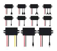 xuyuyan 12V24V a 5V 3A Buck DC Step Down Converter Modulo di alimentazione for adattatore Mini Micro USB Car Maschio Femmina(Wire)