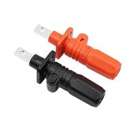 xuyuyan 2 pezzi 120A 200A DC 1000V Single Core Quick Plug Connettore di accumulo di energia New Energy Connettore terminale impermeabile in rame rosso(120A-S Black Orange)