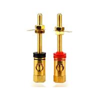 xuyuyan 2 pezzi altoparlante fai da te allunga il connettore terminale Binding Post amplificatore HIFI presa a banana placcata oro in rame puro(2 sets (4 pieces))