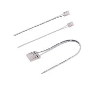 xuyuyan 5 pz Trasparente Senza Saldatura HA CONDOTTO La Striscia Connettore for COB 2835 5050 DIM RGB CCT HA CONDOTTO Le Luci di Striscia IP20 Singolo Doppio End connettori(Strip to Wire,5PCS_2PIN 10M