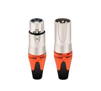 xuyuyan 56 PZ/28 set 3PIN Connettore XLR Spina del Microfono Maschio Femmina Adattatore MIC Connettore del Cavo 7 Colori Offerta 1 set M/F(28xM 28xF-SL-Orange)