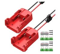 xuyuyan Adattatore for batteria Power Wheel da 2 pezzi for convertitore adattatore for batteria M18, kit adattatore for batteria da 18 V, cavo AWG 12