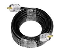 xuyuyan Cavo coassiale RG58 UHF maschio a maschio UHF Cavo di prolunga Cavo coassiale RF a bassa perdita PL259 for radio bidirezionale/radio CB SO239 5m(23ft(7M))