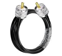 xuyuyan Cavo coassiale RG58 UHF maschio a maschio UHF Cavo di prolunga Cavo coassiale RF a bassa perdita PL259 for radio bidirezionale/radio CB SO239 5m(9.8ft (3M))