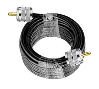 xuyuyan Cavo coassiale RG58 UHF maschio a maschio UHF Cavo di prolunga Cavo coassiale RF a bassa perdita PL259 for radio bidirezionale/radio CB SO239 5m(49.2ft (15M))