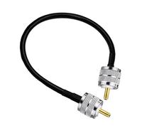 xuyuyan Cavo coassiale RG58 UHF maschio a maschio UHF Cavo di prolunga Cavo coassiale RF a bassa perdita PL259 for radio bidirezionale/radio CB SO239 5m(11.8inch (30cm))