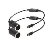 xuyuyan Cavo convertitore da 5 V a 12 V, prolunga USB tipo C for caricabatterie, adattatore di alimentazione for presa accendisigari, accessori for auto(2pcs)