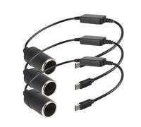 xuyuyan Cavo convertitore da 5 V a 12 V, prolunga USB tipo C for caricabatterie, adattatore di alimentazione for presa accendisigari, accessori for auto(3pcs)