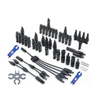 xuyuyan Connettore fotovoltaico solare fotovoltaico Tipo Y Tipo T 30A 50A 1000V 1500V 3 4 5 6 Kit connettore diramazione a 7 vie Pannello modulo batteria chiave(MC4-Y4,5 SETS)