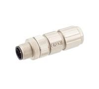 xuyuyan Connettori for cavi installabili sul campo a saldare metallica M12 Codice ABD Femmina Maschio 2 3 4 5 6 8 12 17 Poli Spina versione angolata verticale(Male Straight,SOLDER_M12_8 PIN A-CODE)