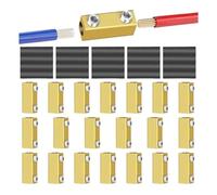 xuyuyan Kit dadi connettore cavo 20PCS 20A, connettore di aggancio calibro 10AWG, terminale di cablaggio rapido di giunzione, con tubo termorestringente