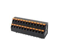 xuyuyan MORSETTIERE A MOLLA for PCB DI TIPO COMPATTO PCB 5.0 2P ~ 12P DOPPIA FILA 5.0mm 0152-02XX CONNETTORE SENZA VITE(2X10P(5PCS))