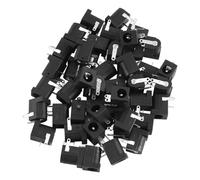 xuyuyan Presa jack di alimentazione CC da 45 pezzi, 2,1 mm x 5,5 mm, montaggio su PCB tipo cilindro DC-005
