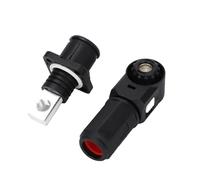 xuyuyan Terminali plug-in unipolari 350A Rame placcato argento 70-250A Connettore rapido Morsettiera for accumulo di energia ad alta corrente(175A-Black)