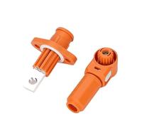 xuyuyan Terminali plug-in unipolari 350A Rame placcato argento 70-250A Connettore rapido Morsettiera for accumulo di energia ad alta corrente(70A-Orange)