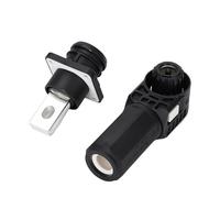 xuyuyan Terminali plug-in unipolari 350A Rame placcato argento 70-250A Connettore rapido Morsettiera for accumulo di energia ad alta corrente(350A-Black)