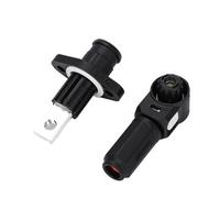 xuyuyan Terminali plug-in unipolari 350A Rame placcato argento 70-250A Connettore rapido Morsettiera for accumulo di energia ad alta corrente(70A-Black)