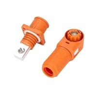 xuyuyan Terminali plug-in unipolari 350A Rame placcato argento 70-250A Connettore rapido Morsettiera for accumulo di energia ad alta corrente(250A-Orange)