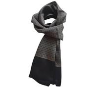 XUYUZUAU Sciarpe da uomo 100% seta, sciarpa a tubo a doppio strato, scialle alla moda, sciarpa da collo, sciarpa formale, per affari, casual, da festa, 160*26cm