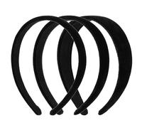 Xuzhengyang 3 fasce in velluto da donna, morbide e imbottite, 1,5 cm, 2 cm, 3 pezzi, colore: nero