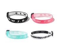 xuzhiyuan WWJD - Braccialetti intrecciati con lettere abbinate, protezione per coppie, ispiratori, religiosi, cristiani, regali che cosa farebbe Gesù, braccialetto dell'amicizia, regalo per donne e