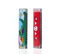 XUZOPIM 2 Pezzi Armonica A Bocca Children'S Mouth Harmonica 16 Holes Harmonica Mouth Children Musical Instruments Can Be Used As A Christmas Or Birthday Gift For Kids Exquisite