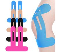 XUZOPIM 4 Pezzi Tape Kinesiologico Muscolare, Precut Nastro Kinesiologico, Kinesio Tape, Nastro Kinesiologico Sportivo Per I Muscoli, Per Il Ginocchio, Articolazioni, Supporto Muscolare