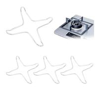 XUZOPIM 4 Pieces Gas Stove Holder Riduttore Fornello Gas Gas Hob Support Cross Reduction Grid Four-Point Reducer For Pot And Coffee Maker