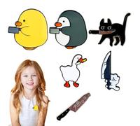 XUZOPIM 6 Pcs Cartoon Enamel Lapel Pin Badge Set Lapel Pins Metal Badge Pins For Hats Backpacks Jackets Spille