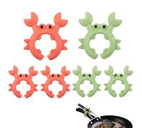 XUZOPIM 6 Pieces Kitchen Ladle Rest Kitchen Spoon Holder Silicone Spoon Holder Poggia Mestolo Cucina For Resting Spoons And Spatulas After Cooking In A Steam Pot