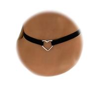 XUZOPIM Alloy Hollow Heart Choker Necklace For Girls And Women, Perfect For Female Party And Club, With Adjustable Gothic Style