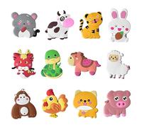 XUZOPIM Children'S Magnets 12 Pieces Fridge Magnets Children Magnets For Animals Fridge Deco Magnetic Toys For The Fridge With Animals For Preschool White Boards Decorative Gifts