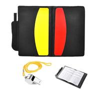 XUZOPIM Football Referee Set Cartellini Arbitro Calcio Perfect For Football Matches With Yellow And Red Cards Sports Football Referee Notebook Con Fischio(Red, Yellow)