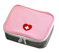 XUZOPIM Medicine Bag Porta Medicine Da Viaggio First Aid Kit Square Organizer Mini Medicine Bag Multi-Compartment Nursing Bag Convenient Travel Medicine Bag